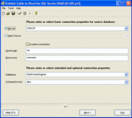 Publish Table to Word for SQL Server screenshot